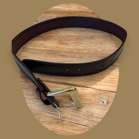 None Accessories - FREE with purchase of any other undiscounted item: Brown Leather Like Belt Sz 29